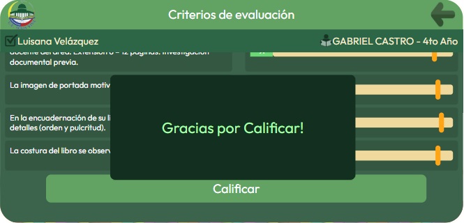 finalizando la evaluacion